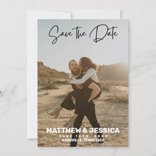 Rustic Custom Photo Save the Date