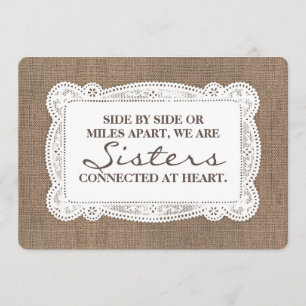 Rustic Cute Bridesmaid / Maid of Honour Proposal Invitation