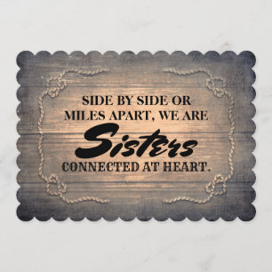 Rustic Cute Bridesmaid / Maid of Honour Proposal Invitation