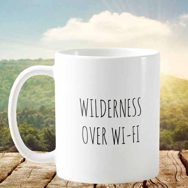 Rustic Cute Wilderness Humour Funny Quote Coffee Mug (In situ)