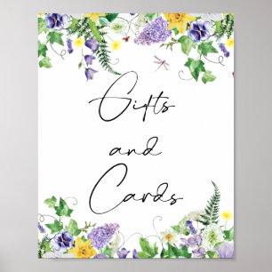 Rustic Daffodils & Wildflowers Gifts & Cards Sign