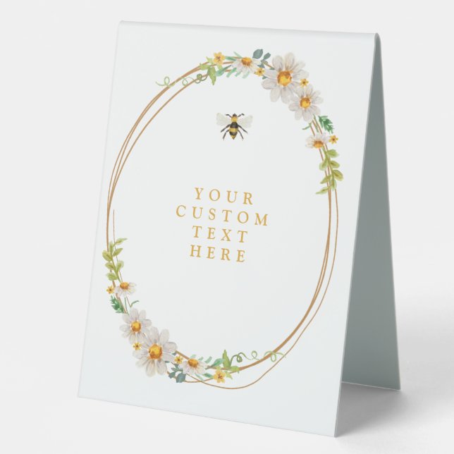 Rustic Daisies & Bee Bridal Shower Custom (Front)