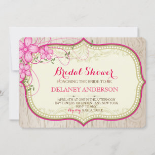 Rustic Daisy Botanical Bridal Shower Invitation