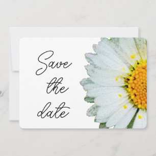 Rustic Daisy Summer Wedding Save the date
