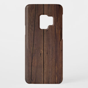 Rustic Dark Brown Wood Wooden Fence Country Style Case-Mate Samsung Galaxy S9 Case