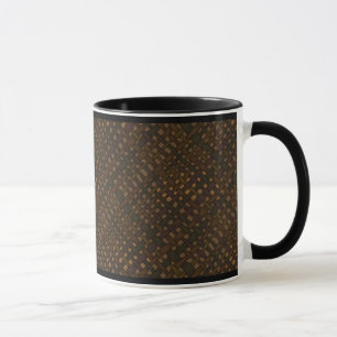 Rustic Dark Burlap with Glow Mug