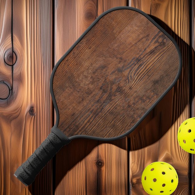 Rustic Dark Walnut Wood Pickleball Paddle (Creator Uploaded)