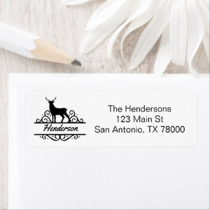 Rustic Deer Return Address Label
