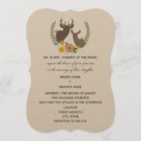 Rustic Deer Wedding - Orange Floral