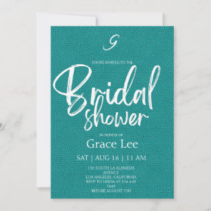 Rustic Denim Bridal Shower Invitation