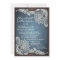 Rustic Denim Lace & Leather Wedding Invitation