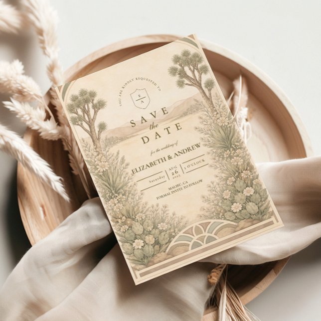 Rustic Desert Meadow Wedding Save The Date (Creator Uploaded)