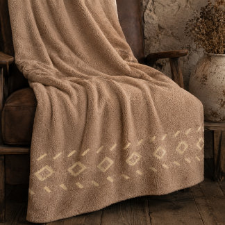 Rustic Diamond Trail Fleece Blanket