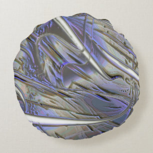 Rustic digital enlargement mix of polished carved round cushion