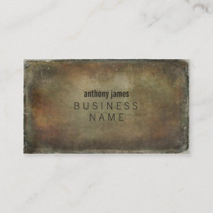 Rustic Distressed Grunge Mens Business Cards