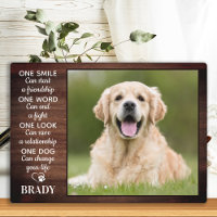 Rustic Dog Lover Quote Keepsake Dog Photo