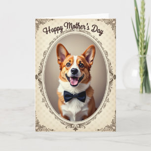 Rustic Dog Mothers Day Card