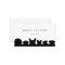 Rustic dog silhouette kraft business card