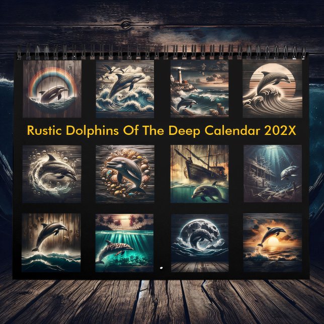 Rustic Dolphins of the Deep 2025  Calendar (Creator Uploaded)