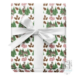 Rustic Donkey Christmas Wrapping Paper