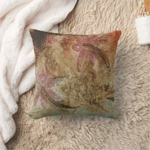 Rustic Dragonfly Dreaming Cushion