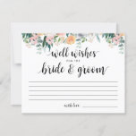 Rustic Dusk Wedding Well Wishes Card<br><div class="desc">Rustic Dusk Wedding Well Wishes Card</div>