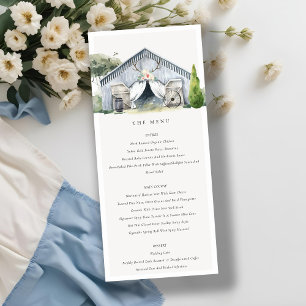 Rustic Dusky Barnyard Farm Theme Wedding Menu