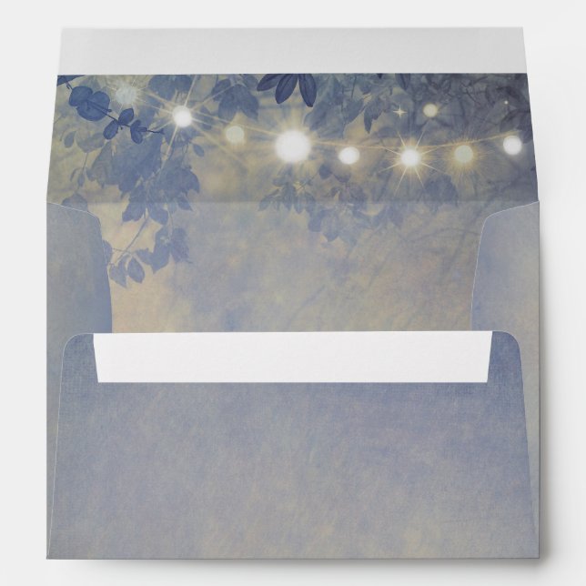 Rustic Dusty Blue Envelope (Back (Bottom))
