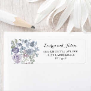 Rustic Dusty Blue Eucalyptus Address Label Return Address Label