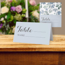 Rustic Dusty Blue & Floral Wedding Seating
