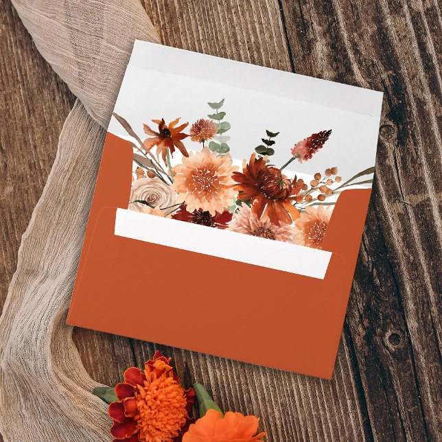 Rustic Earth & Champagne Florals - TerraC 3 Envelope (Creator Uploaded)