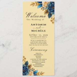 Rustic Earth Florals Wedding Program