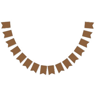 Rustic Earth-Tone Brown Background – Wedding Bunting