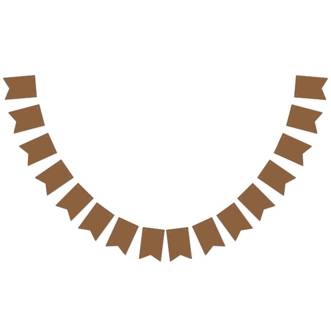 Rustic Earth-Tone Brown Background – Wedding Bunting (All)