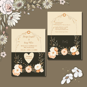 Rustic Earthy Floral wedding anniversary