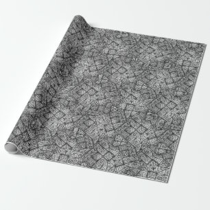 Rustic Elegance Abstract Compostion Wrapping Paper