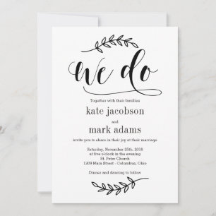 Rustic Elegance EDITABLE COLOR Wedding Invite REC