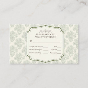 Rustic Elegance Fall Pinecone Business Card