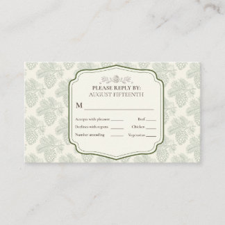 Rustic Elegance Fall Pinecone Business Card
