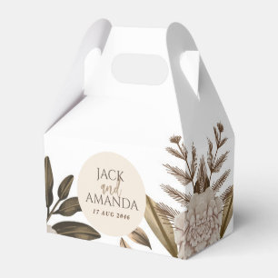 Rustic Elegance Floral Wedding Favour Box