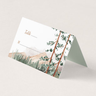 Rustic Elegance Mountains Forest Pine Spruce Trees