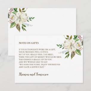 Rustic Elegance Wishing Well Card