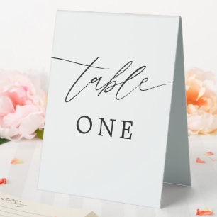 Rustic Elegant Calligraphy Wedding Table Numbers