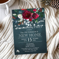 Rustic elegant Christmas housewarming party