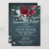 Rustic elegant Christmas housewarming party