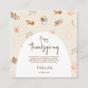Rustic Elegant Fall Thanksgiving Greeting Card