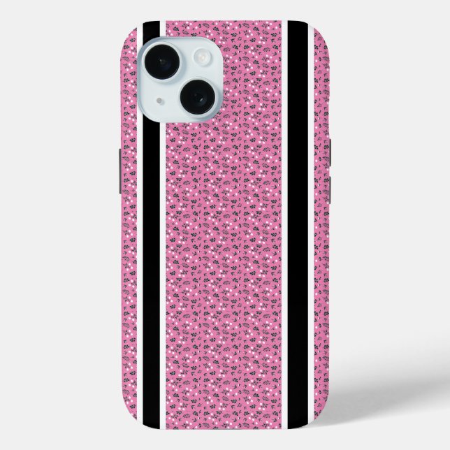 Rustic Elegant  Floral  Pattern Case-Mate iPhone Case (Back)