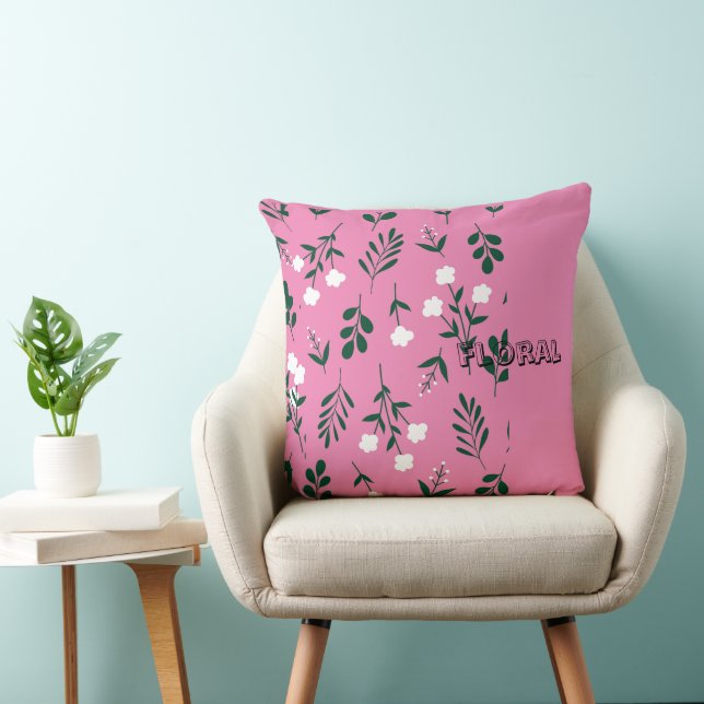 Rustic Elegant  Floral  Pattern Cushion (Chair)