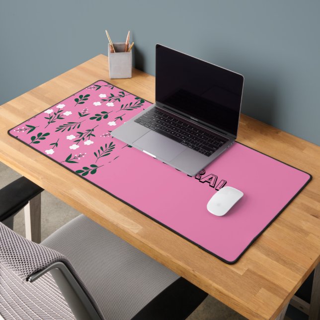 Rustic Elegant  Floral  Pattern Desk Mat (Office 2)