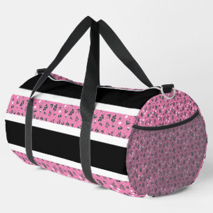Rustic Elegant Floral Pattern Duffle Bag
